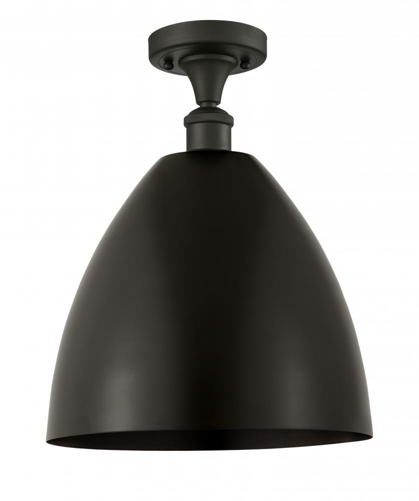 Bristol - 1 Light - 12 inch - Oil Rubbed Bronze - Semi-Flush Mount