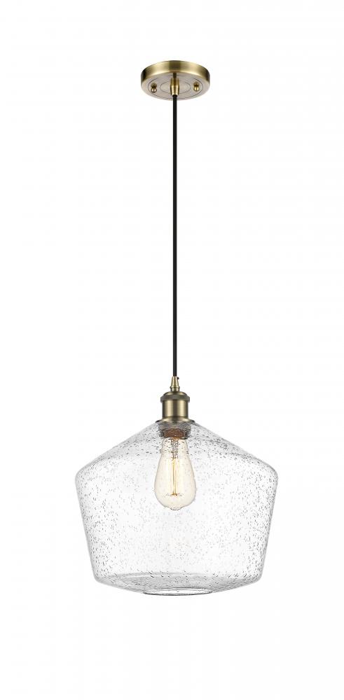 Cindyrella - 1 Light - 12 inch - Antique Brass - Cord hung - Mini Pendant
