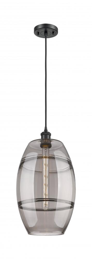 Vaz - 1 Light - 10 inch - Matte Black - Cord hung - Mini Pendant