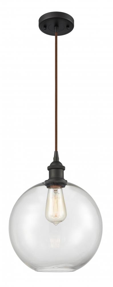 Athens - 1 Light - 10 inch - Oil Rubbed Bronze - Cord hung - Mini Pendant