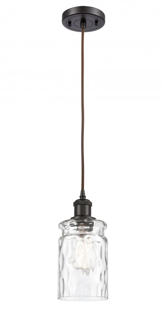 Candor - 1 Light - 5 inch - Oil Rubbed Bronze - Cord hung - Mini Pendant