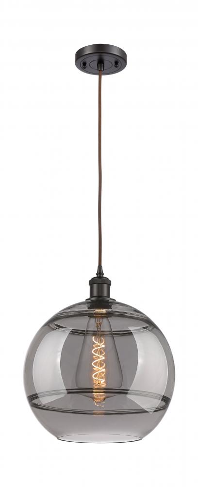 Rochester - 1 Light - 12 inch - Oil Rubbed Bronze - Cord hung - Mini Pendant