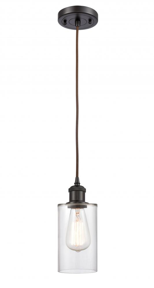 Clymer - 1 Light - 4 inch - Oil Rubbed Bronze - Cord hung - Mini Pendant