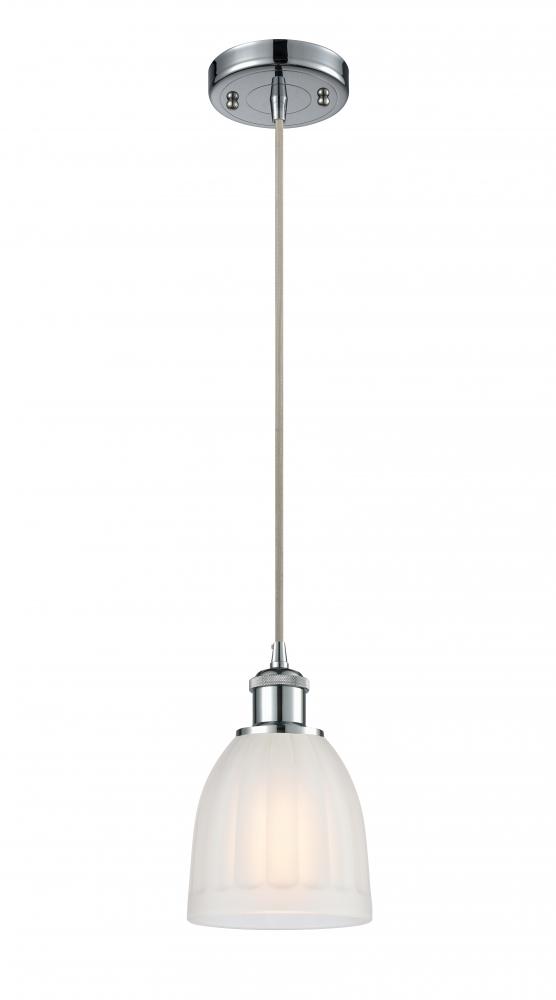 Brookfield - 1 Light - 6 inch - Polished Chrome - Cord hung - Mini Pendant