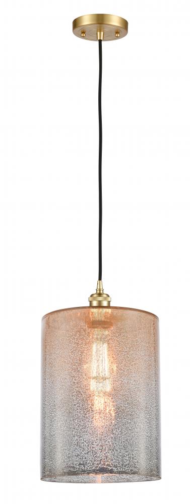 Cobbleskill - 1 Light - 9 inch - Satin Gold - Cord hung - Mini Pendant