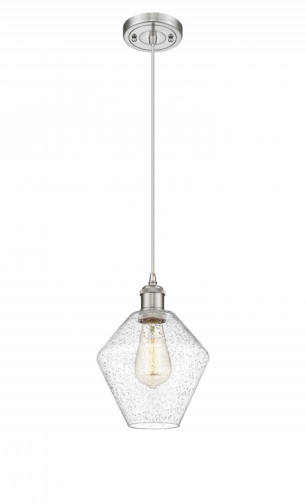 Cindyrella - 1 Light - 8 inch - Brushed Satin Nickel - Cord hung - Mini Pendant