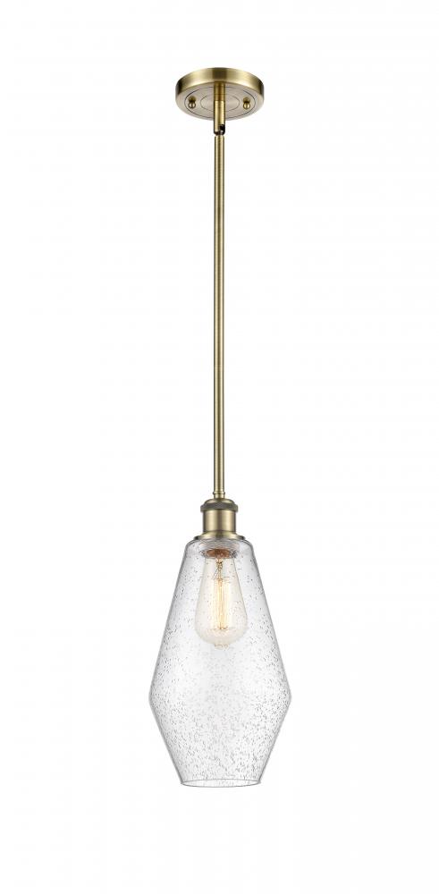 Cindyrella - 1 Light - 7 inch - Antique Brass - Mini Pendant