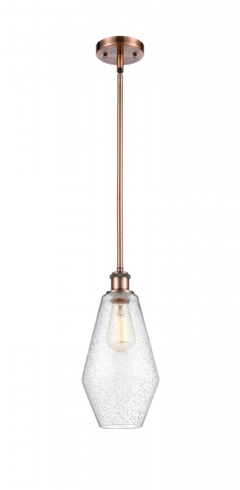 Cindyrella - 1 Light - 7 inch - Antique Copper - Mini Pendant