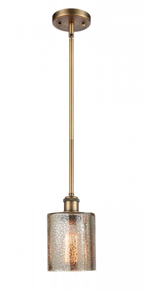 Cobbleskill - 1 Light - 5 inch - Brushed Brass - Mini Pendant