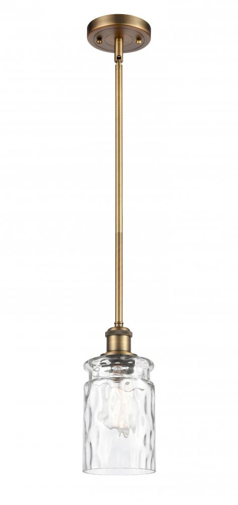 Candor - 1 Light - 5 inch - Brushed Brass - Mini Pendant