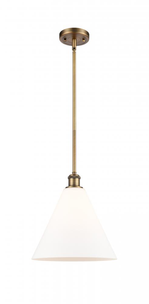 Berkshire - 1 Light - 12 inch - Brushed Brass - Mini Pendant