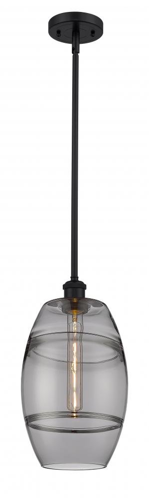 Vaz - 1 Light - 8 inch - Matte Black - Mini Pendant