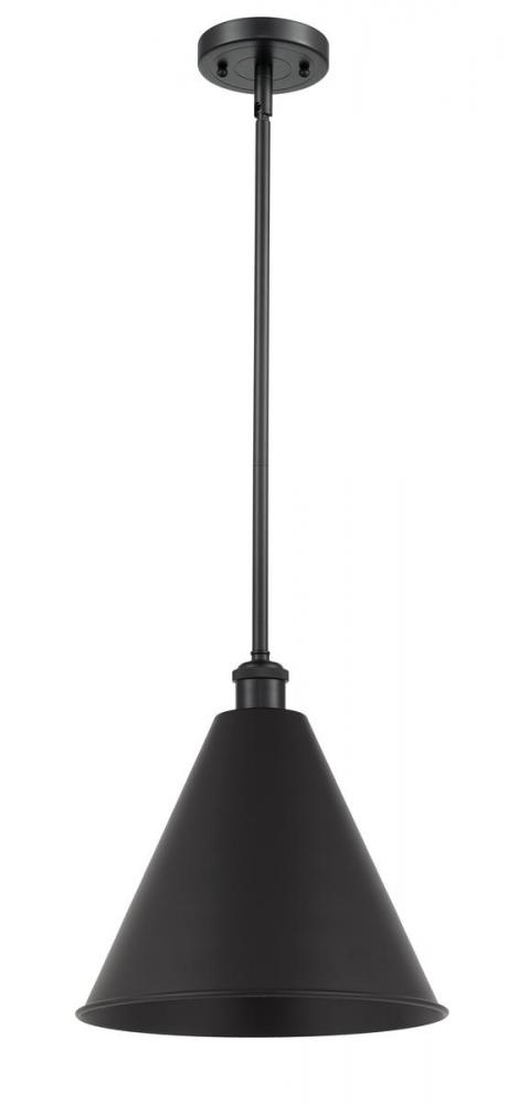 Berkshire - 1 Light - 16 inch - Matte Black - Pendant