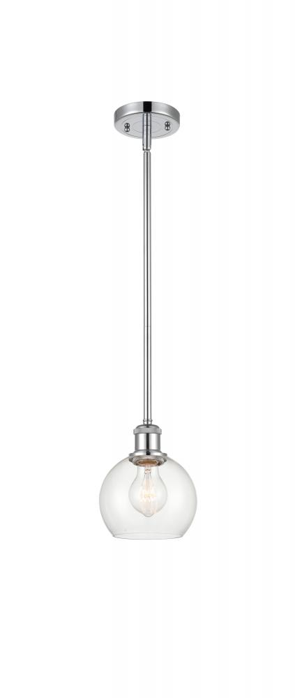 Athens - 1 Light - 6 inch - Polished Chrome - Mini Pendant