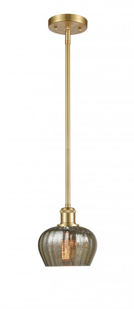 Fenton - 1 Light - 7 inch - Satin Gold - Mini Pendant