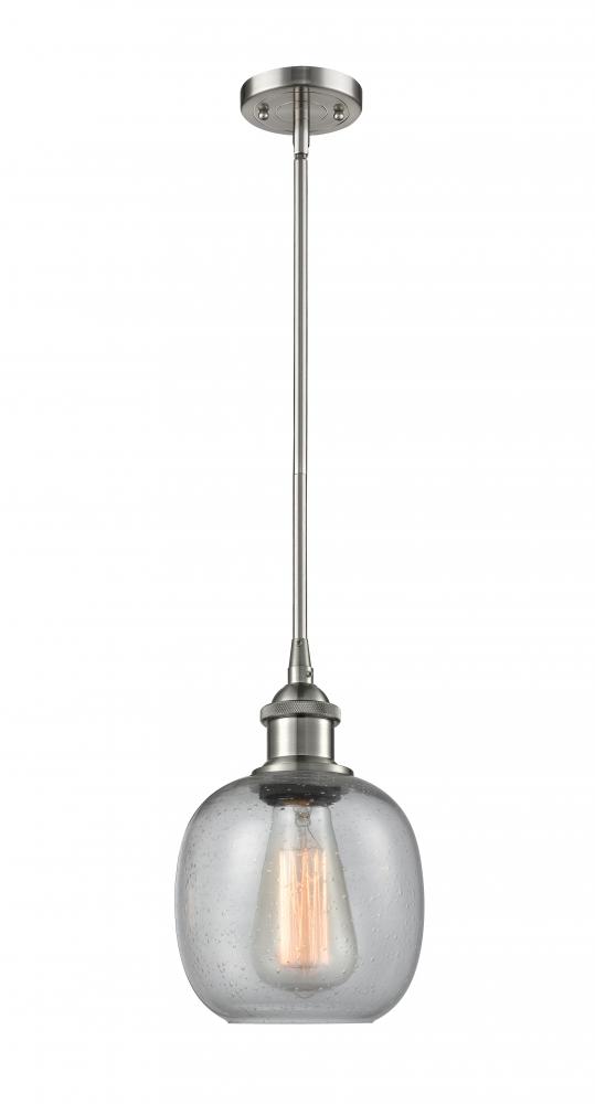 Belfast - 1 Light - 6 inch - Brushed Satin Nickel - Mini Pendant