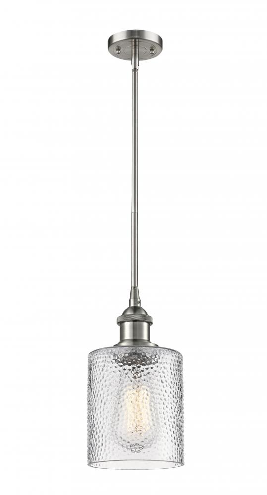 Cobbleskill - 1 Light - 5 inch - Brushed Satin Nickel - Mini Pendant