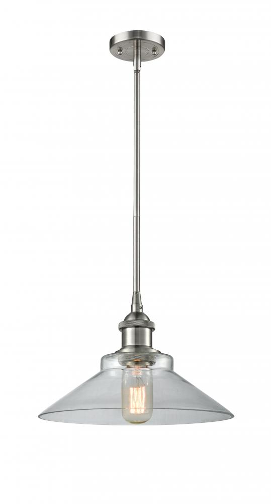 Orwell - 1 Light - 8 inch - Brushed Satin Nickel - Mini Pendant