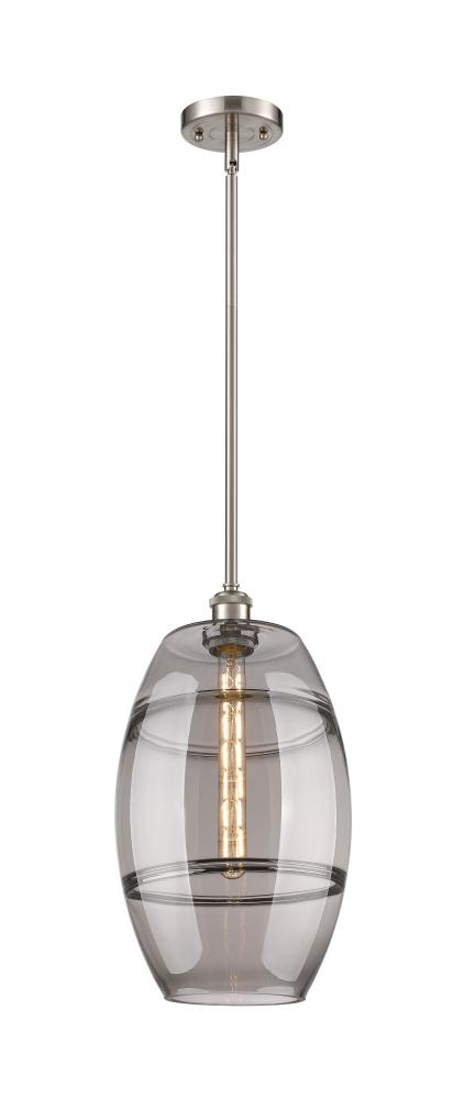 Vaz - 1 Light - 10 inch - Brushed Satin Nickel - Mini Pendant