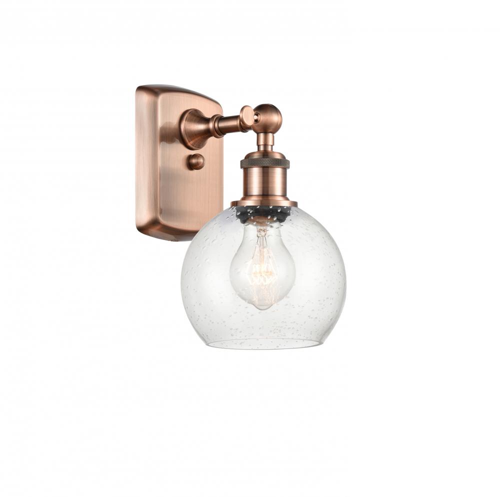 Athens - 1 Light - 6 inch - Antique Copper - Sconce