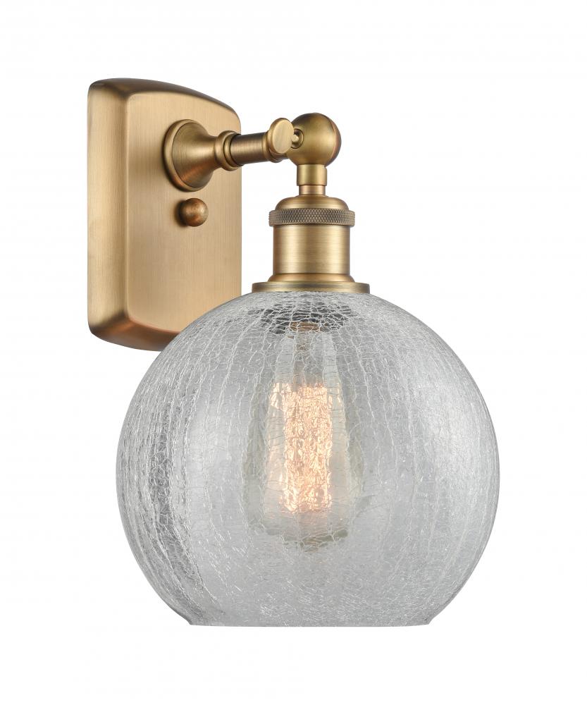 Athens - 1 Light - 8 inch - Brushed Brass - Sconce