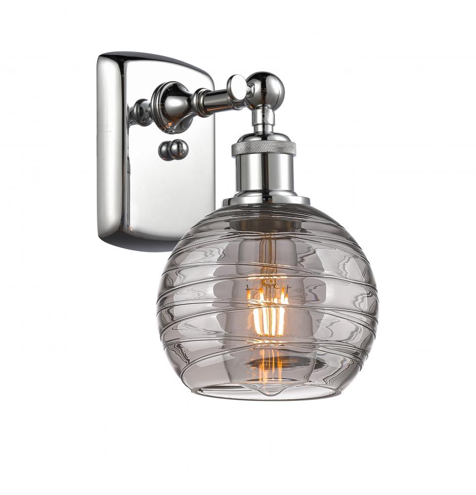 Athens Deco Swirl - 1 Light - 6 inch - Polished Chrome - Sconce