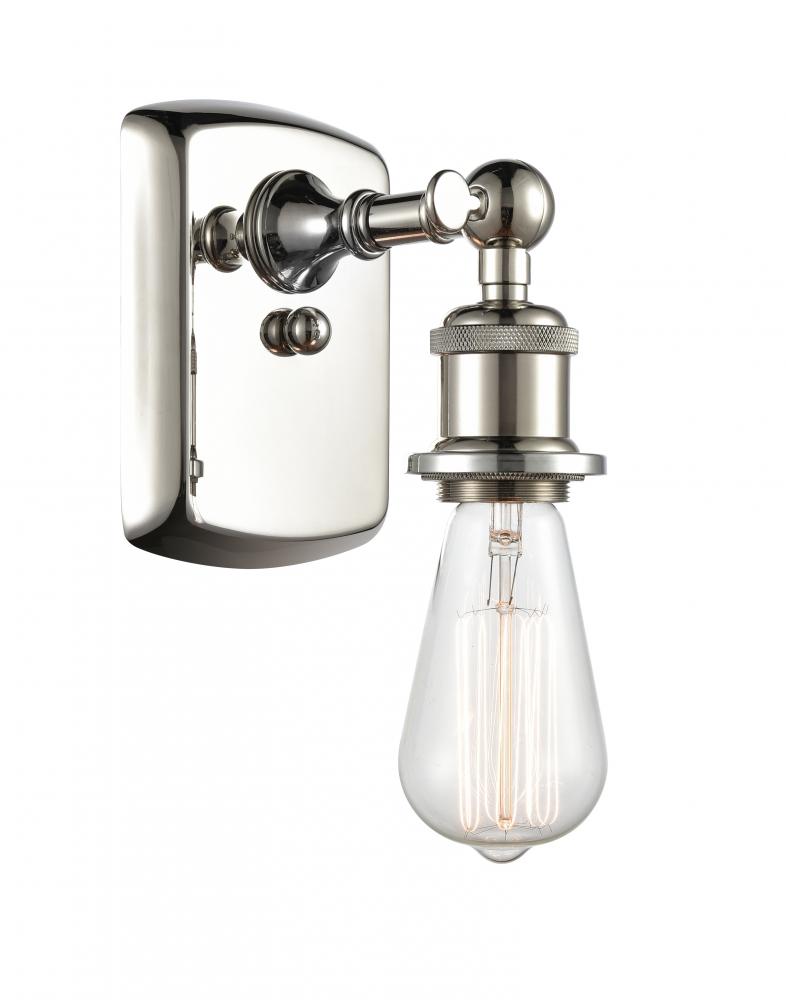 Bare Bulb - 1 Light - 5 inch - Polished Nickel - Sconce