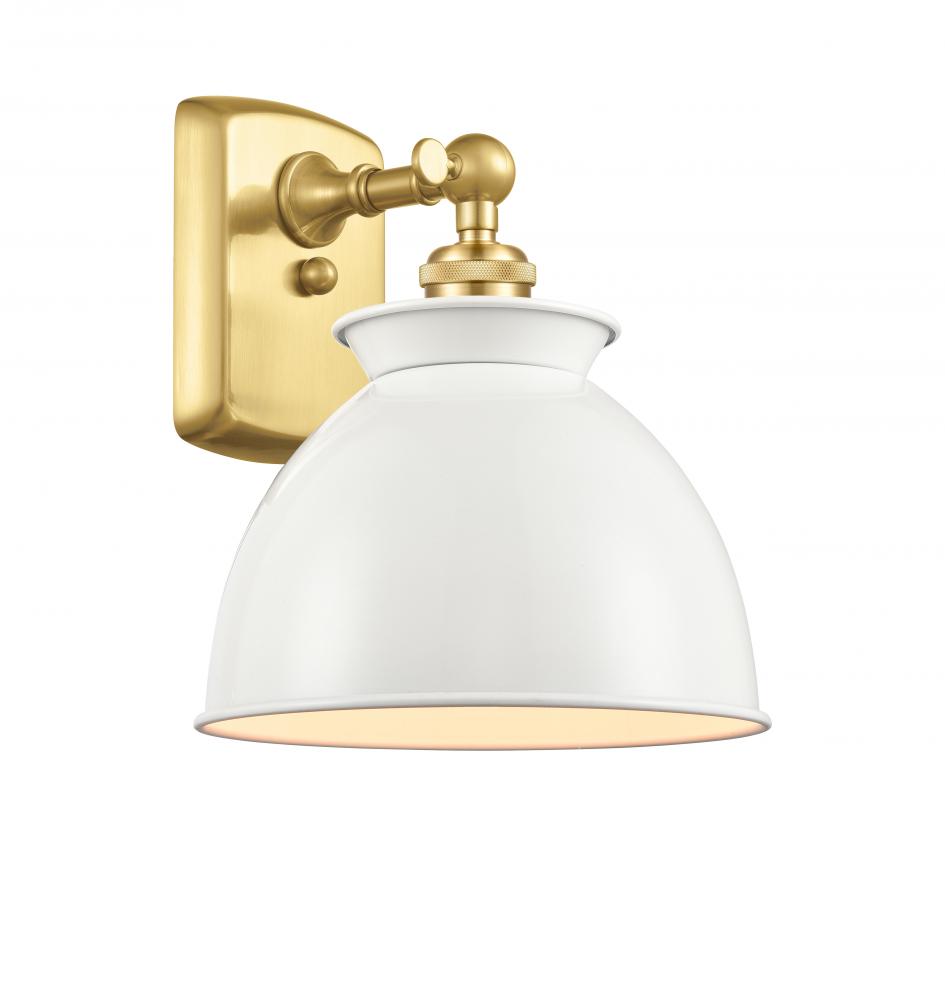 Adirondack - 1 Light - 8 inch - Satin Gold - Sconce