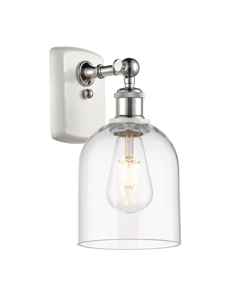 Bella - 1 Light - 6 inch - White Polished Chrome - Sconce