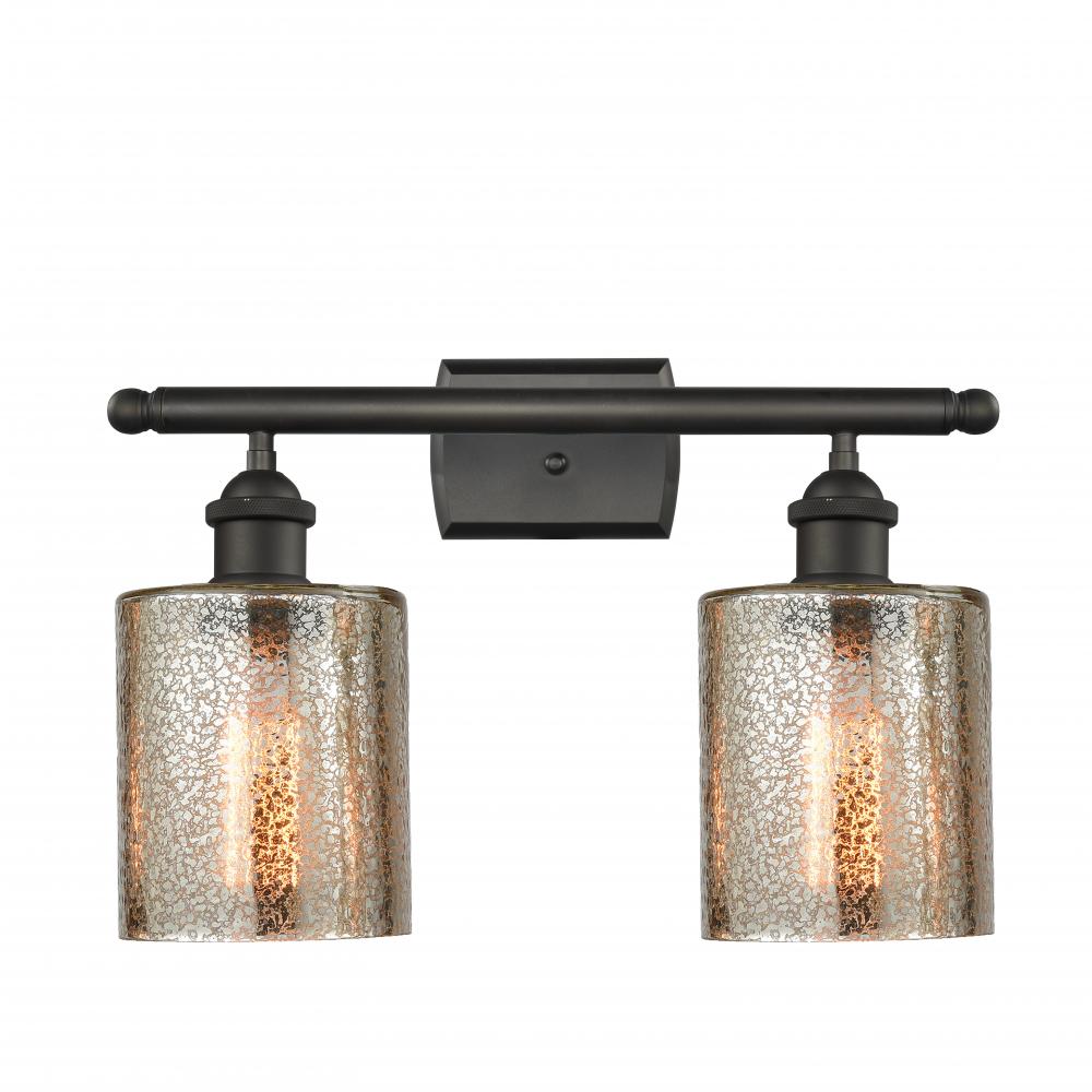 Cobbleskill - 2 Light - 15 inch - Oil Rubbed Bronze - Bath Vanity Light