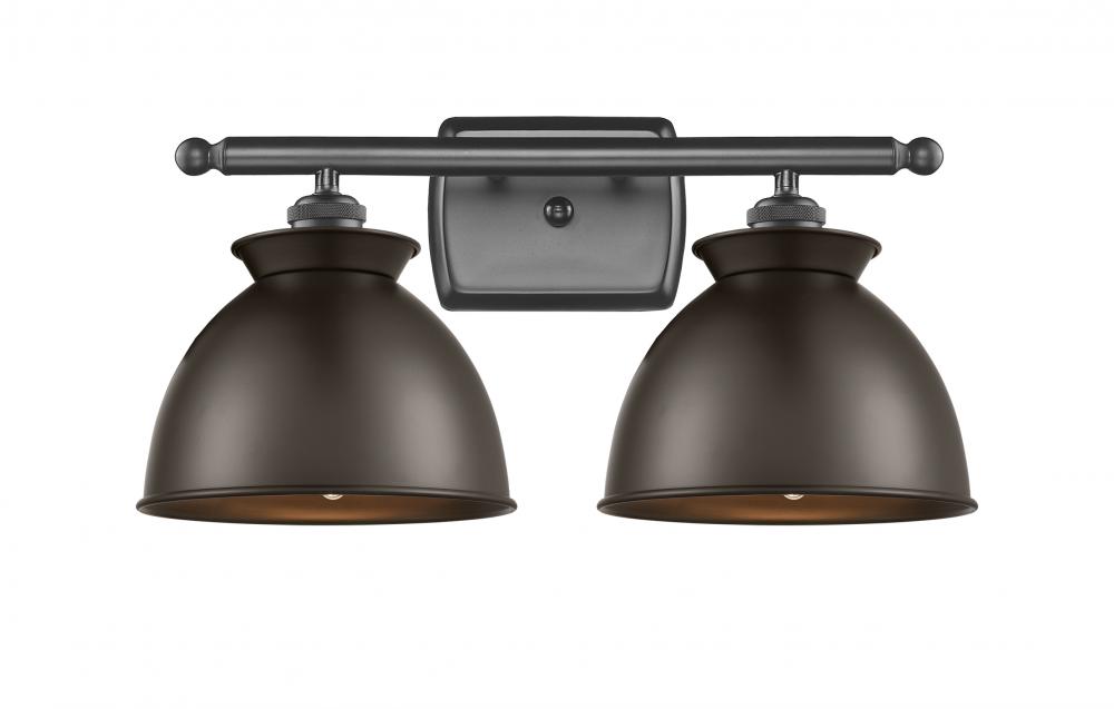 Adirondack - 2 Light - 18 inch - Oil Rubbed Bronze - Bath Vanity Light