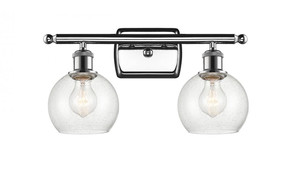 Athens - 2 Light - 16 inch - Polished Chrome - Bath Vanity Light