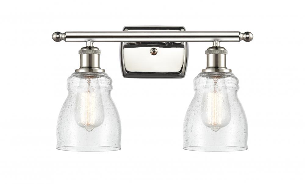 Ellery - 2 Light - 15 inch - Polished Nickel - Bath Vanity Light