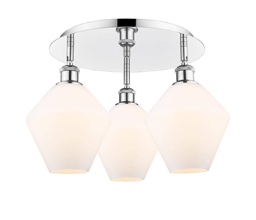 Cindyrella - 3 Light - 20 inch - Polished Chrome - Flush Mount