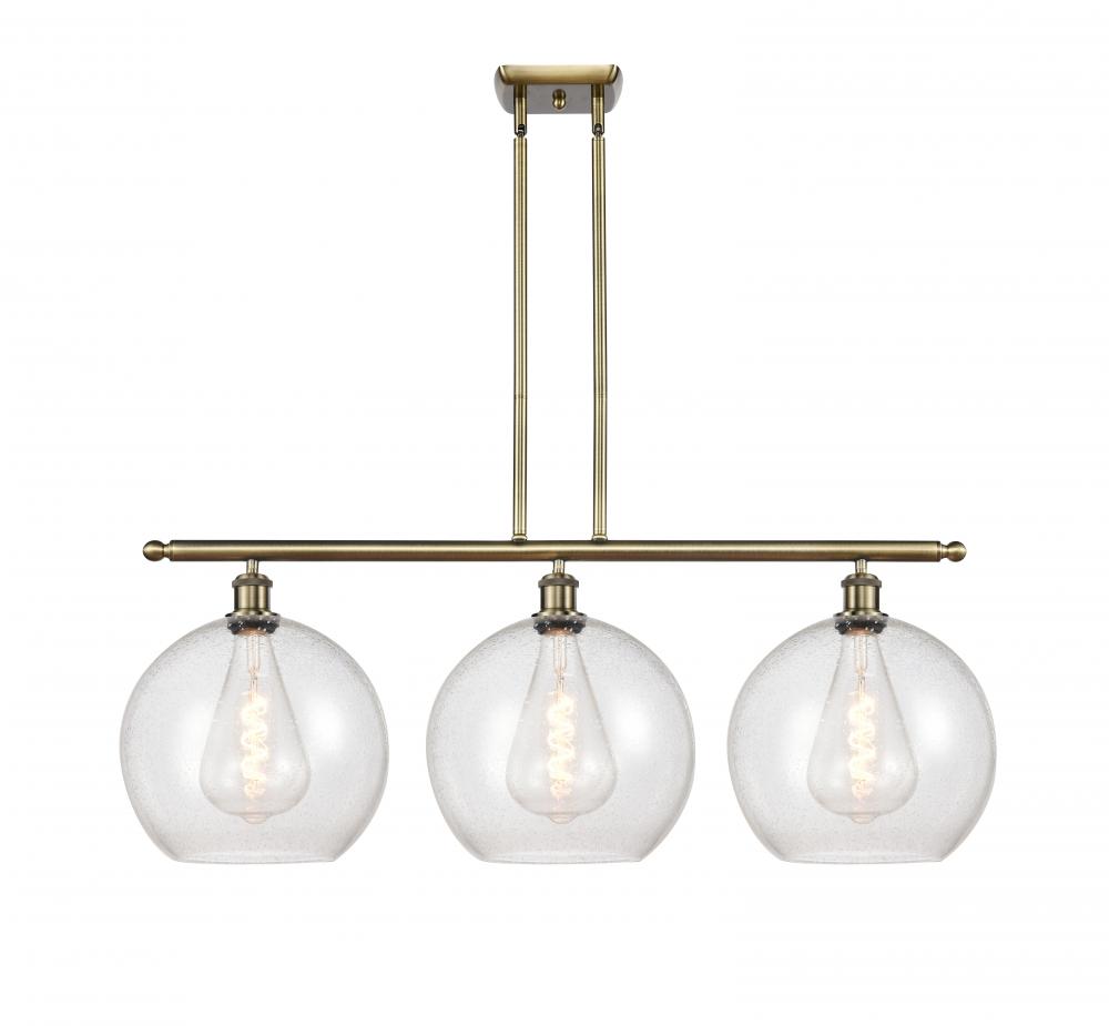 Athens - 3 Light - 38 inch - Antique Brass - Stem Hung - Island Light