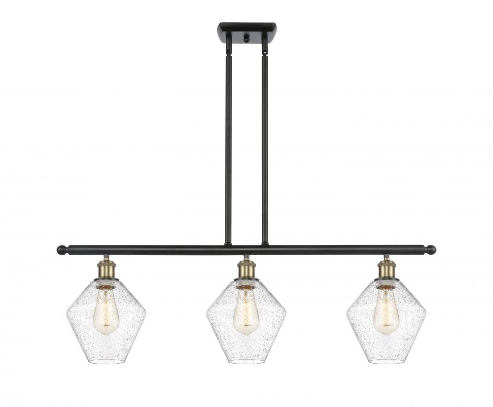 Cindyrella - 3 Light - 36 inch - Black Antique Brass - Cord hung - Island Light