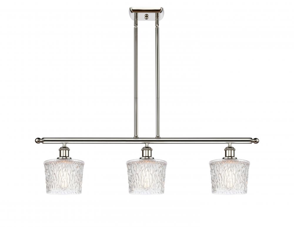 Niagara - 3 Light - 36 inch - Polished Nickel - Cord hung - Island Light