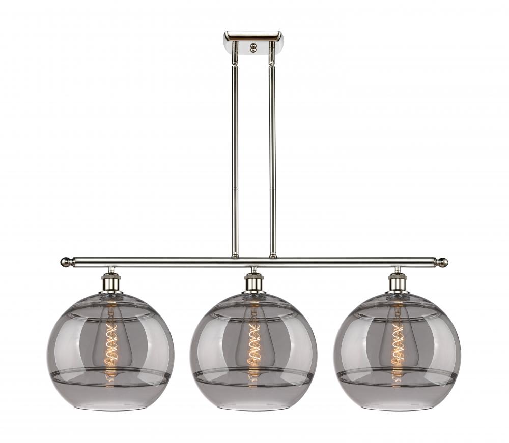 Rochester - 3 Light - 39 inch - Polished Nickel - Cord hung - Island Light