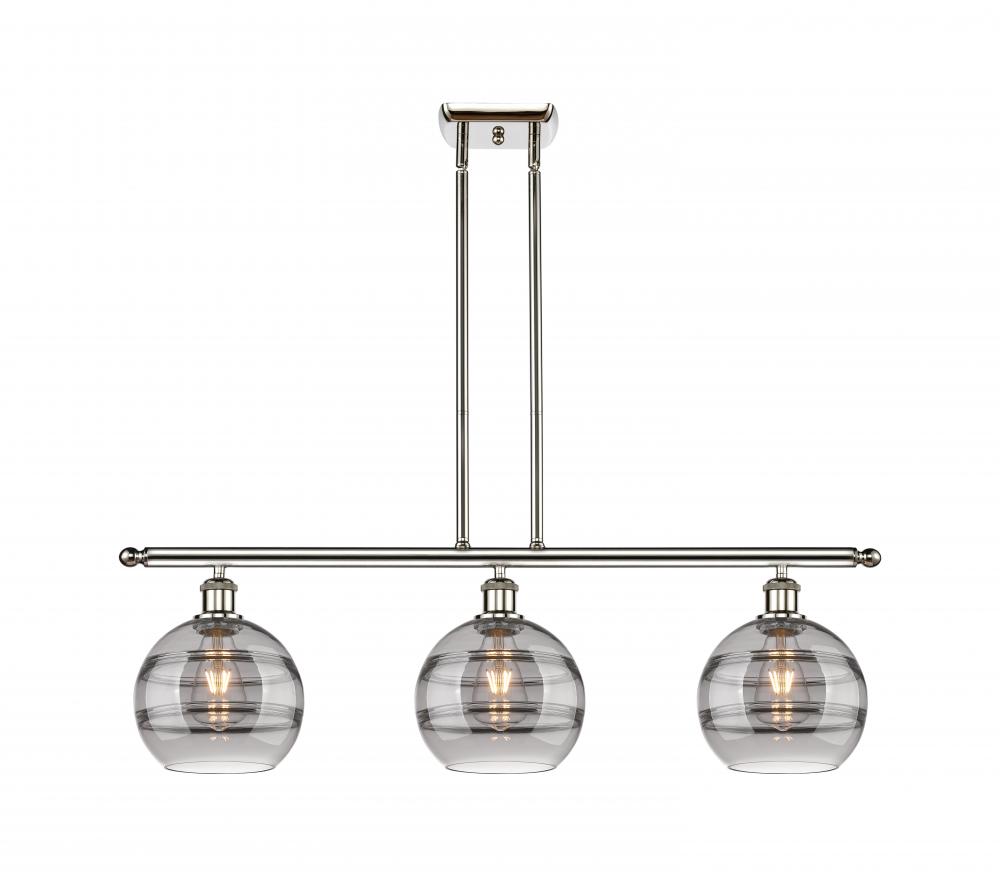 Rochester - 3 Light - 36 inch - Polished Nickel - Cord hung - Island Light