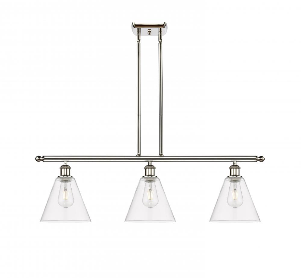 Berkshire - 3 Light - 36 inch - Polished Nickel - Cord hung - Island Light