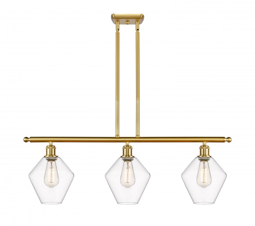 Cindyrella - 3 Light - 36 inch - Satin Gold - Cord hung - Island Light