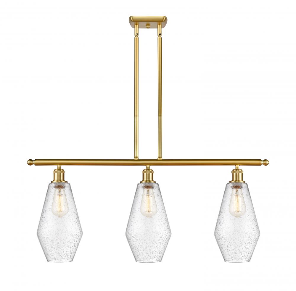 Cindyrella - 3 Light - 36 inch - Satin Gold - Cord hung - Island Light