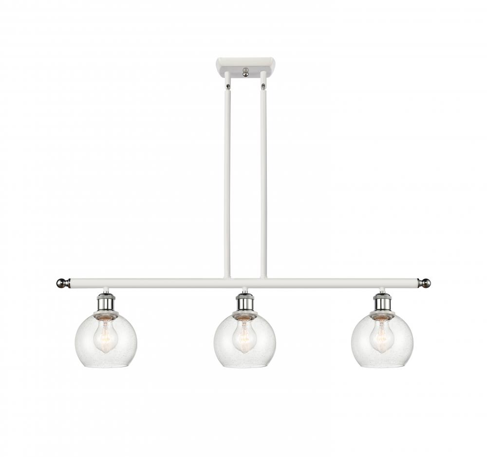 Athens - 3 Light - 36 inch - White Polished Chrome - Cord hung - Island Light