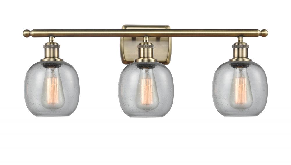 Belfast - 3 Light - 26 inch - Antique Brass - Bath Vanity Light