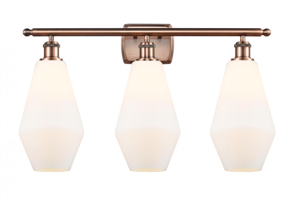 Cindyrella - 3 Light - 27 inch - Antique Copper - Bath Vanity Light