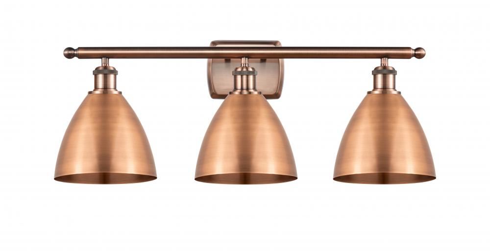 Bristol - 3 Light - 28 inch - Antique Copper - Bath Vanity Light