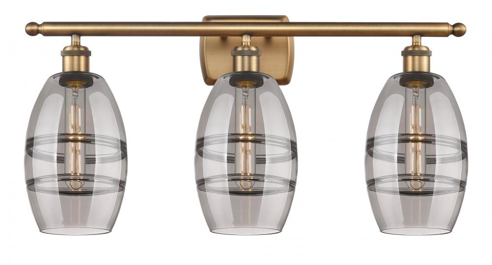 Vaz - 3 Light - 26 inch - Brushed Brass - Bath Vanity Light