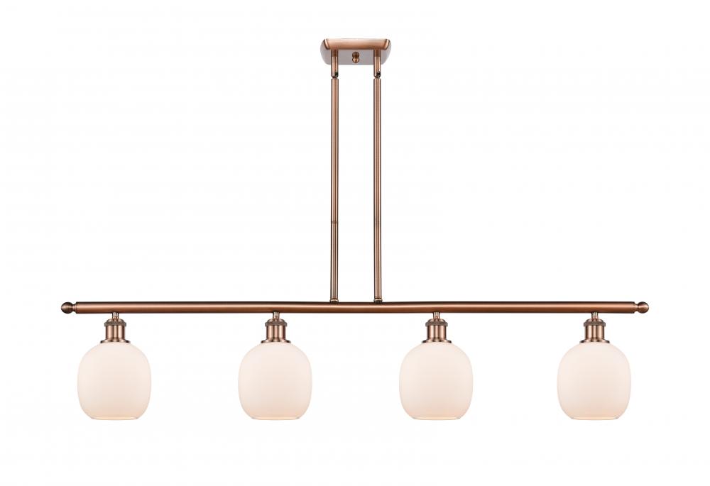 Belfast - 4 Light - 48 inch - Antique Copper - Cord hung - Island Light