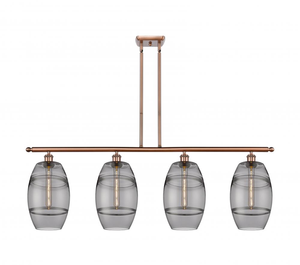 Vaz - 4 Light - 48 inch - Antique Copper - Cord hung - Island Light