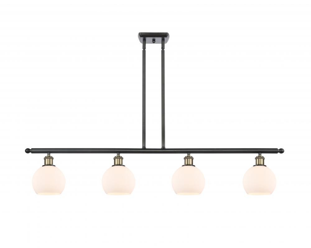 Athens - 4 Light - 48 inch - Black Antique Brass - Cord hung - Island Light